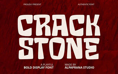Crack Stone Font
