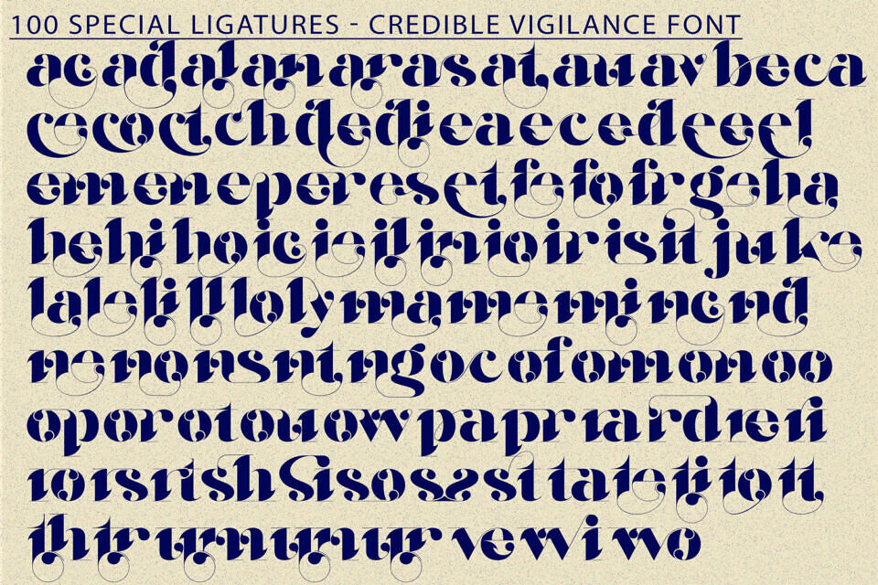 Credible Vigilance Font