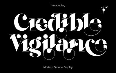 Credible Vigilance Font