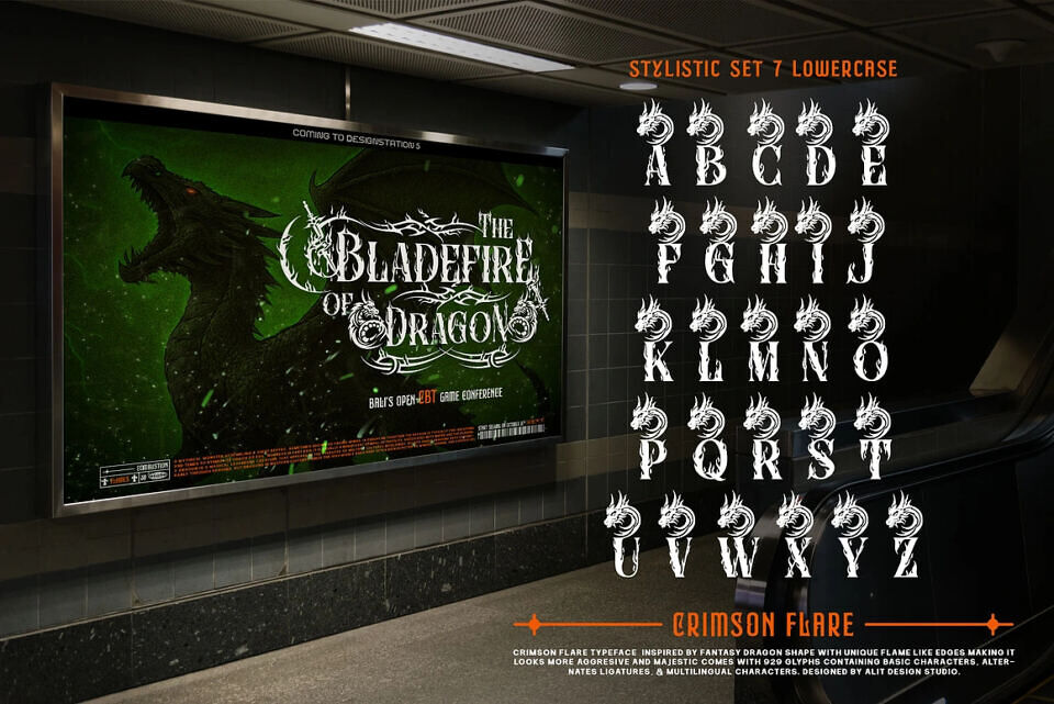Crimson Flare Font