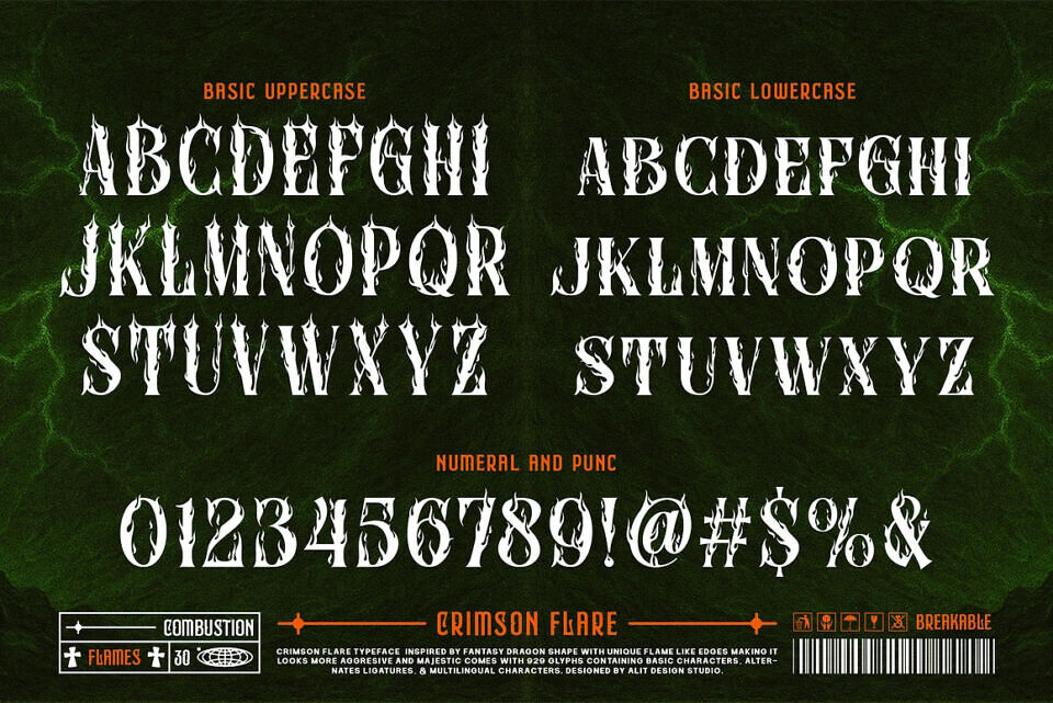 Crimson Flare Font