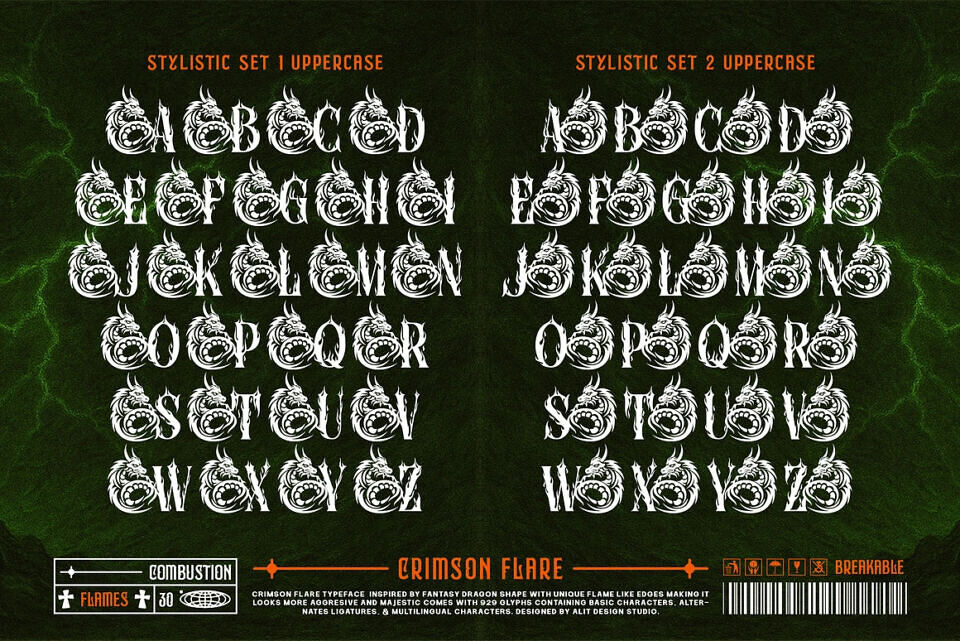Crimson Flare Font