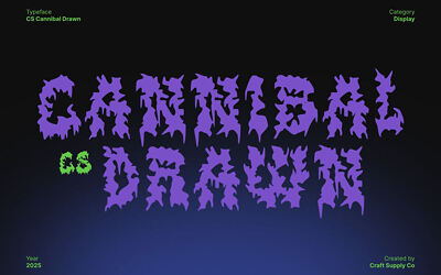 Cs Cannibal Drawn Font
