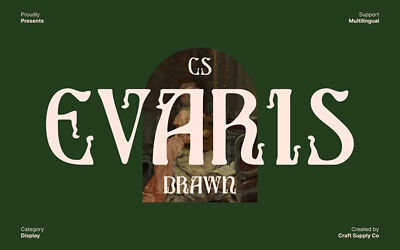 Cs Evaris Drawn Font