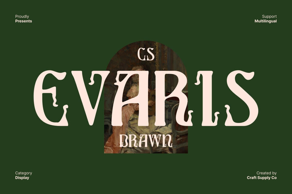 Cs Evaris Drawn Font