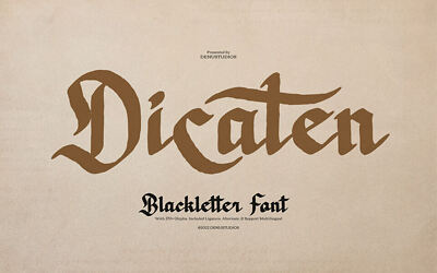 Dicaten Font