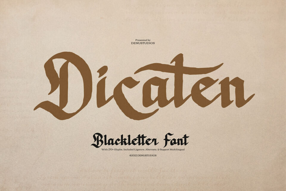 Dicaten Font