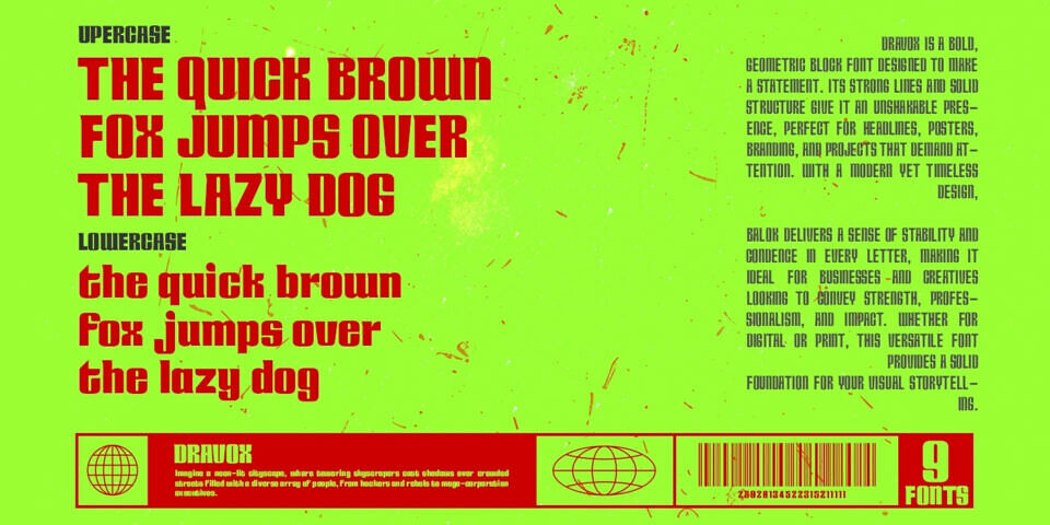 Dravox Font