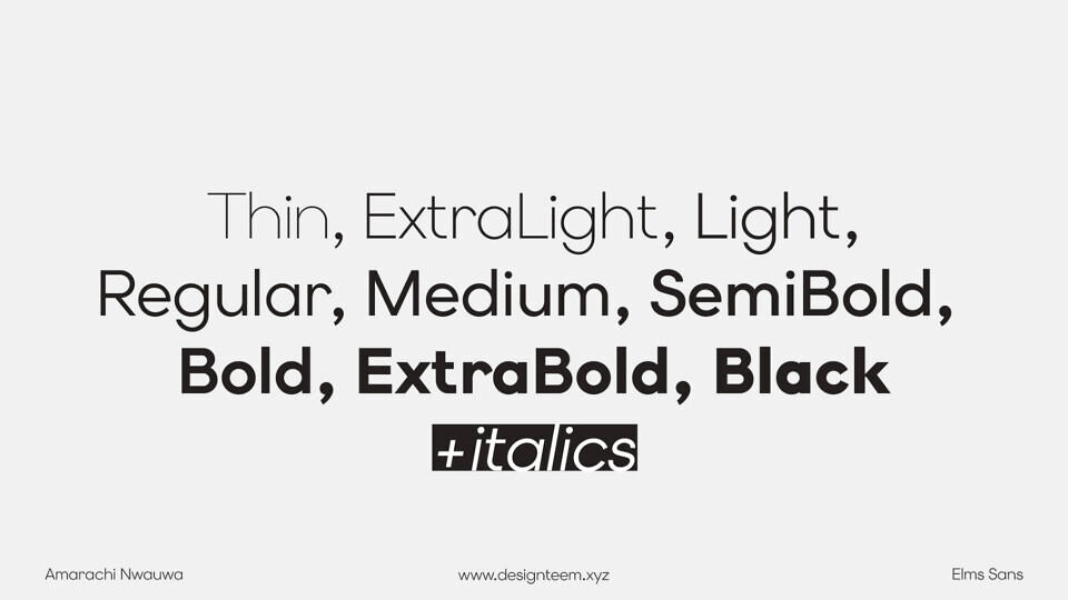 Elms Sans Font
