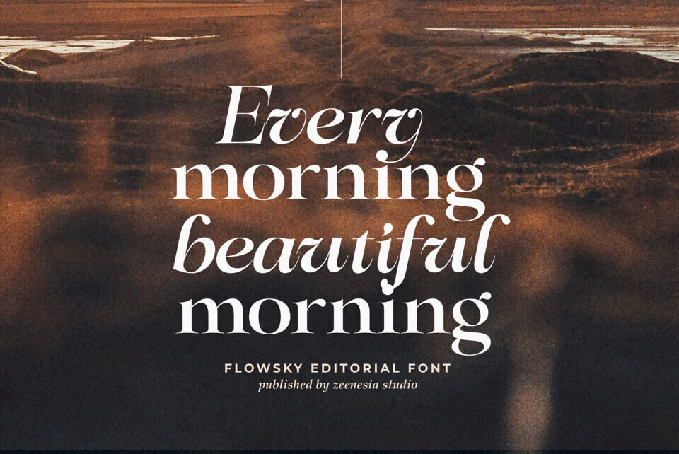 Flowsky Editorial Font