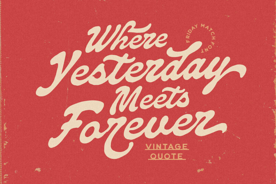 Friday Match Font