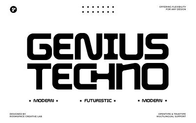 Genius Techno Font