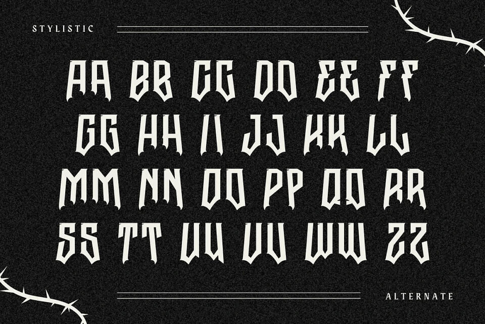 Graen Metal Font