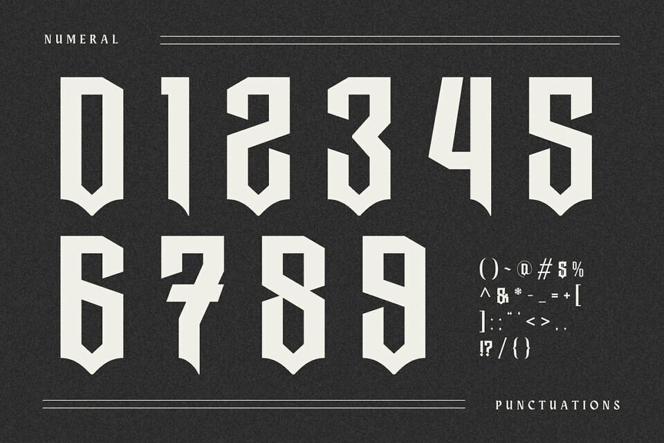 Graen Metal Font