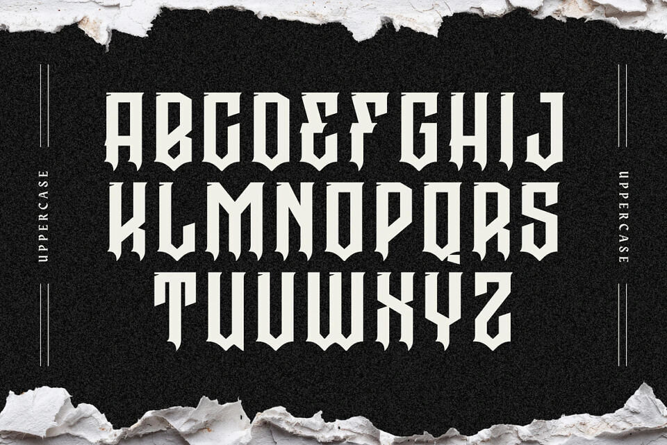 Graen Metal Font