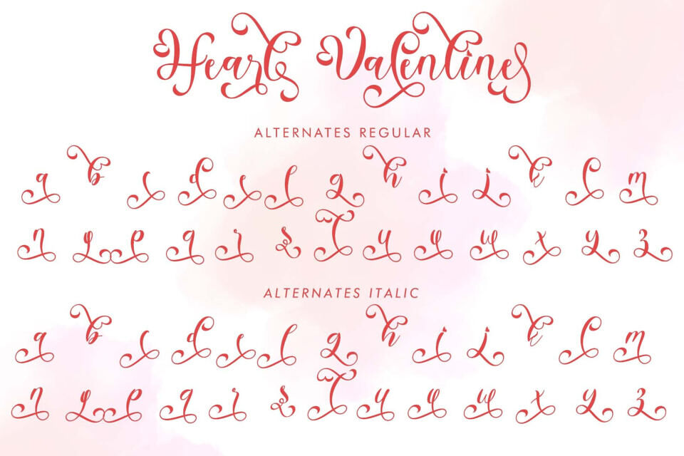 Heart Valentine Font