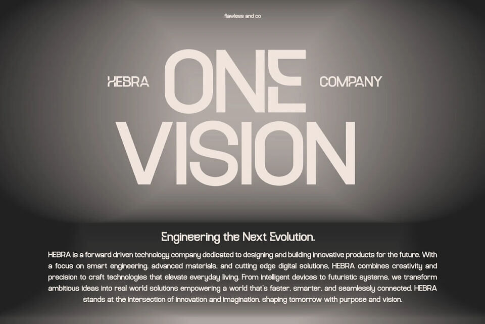 Hebra Font