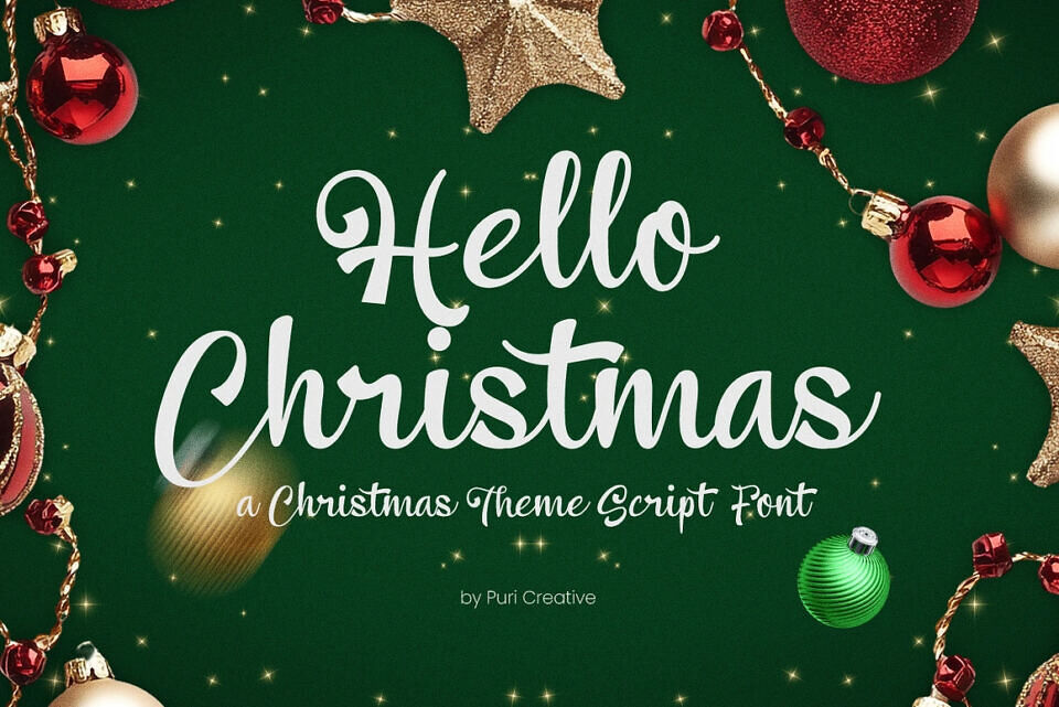 Hello Christmas Font