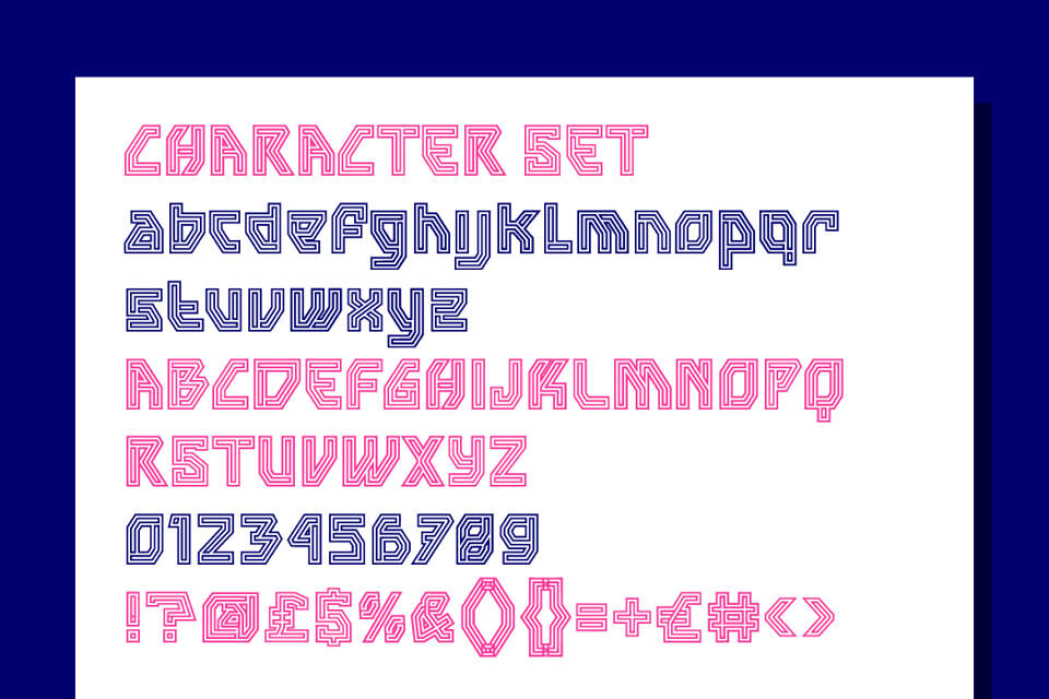Hexaline Font