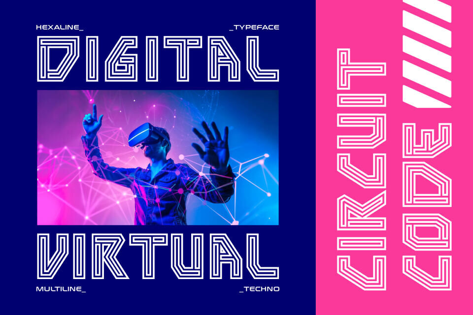 Hexaline Font