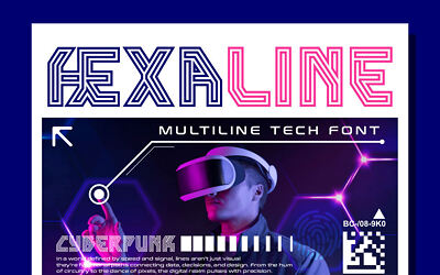 Hexaline Font