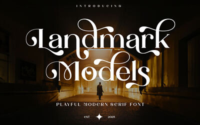 Landmark Models Font