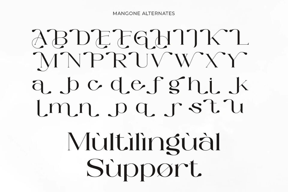 Mangone Font