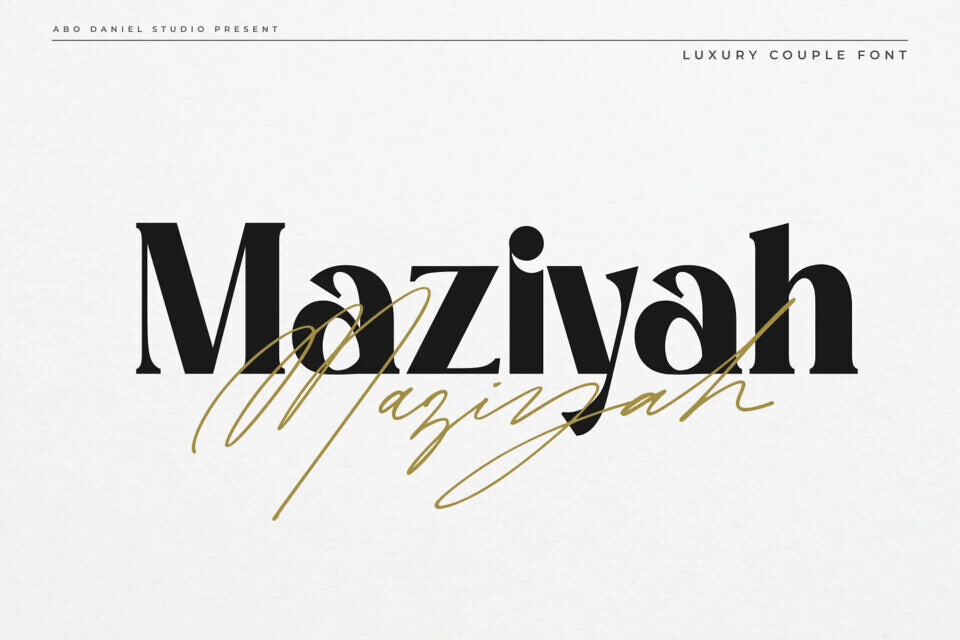 Maziyah Duo Font