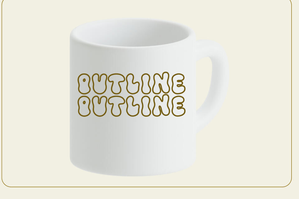 Meltipop Outline Font
