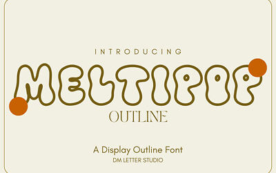 Meltipop Outline Font