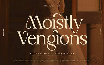 Moistly Vengions Font