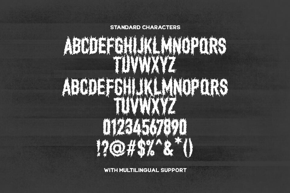Nether Black Font