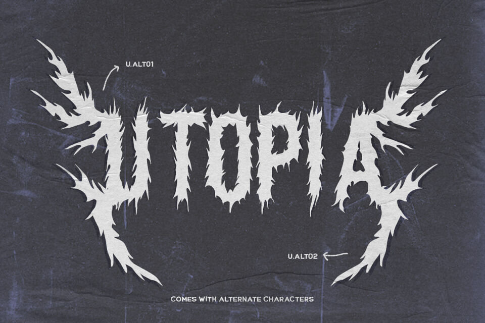 Nether Black Font