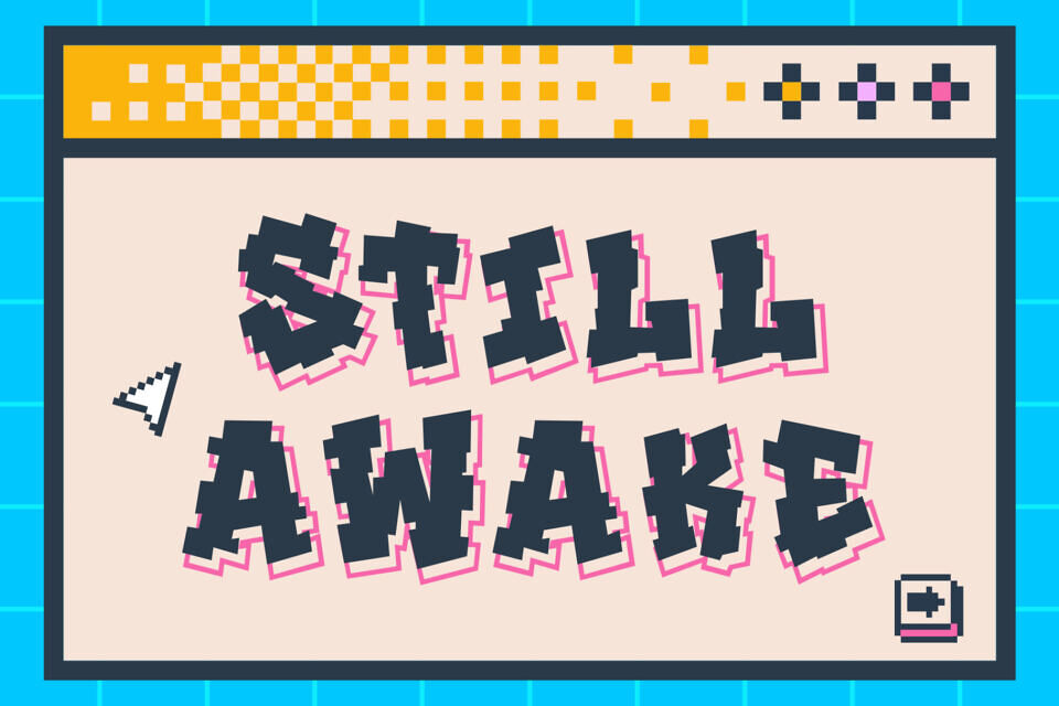 Noise Block Font