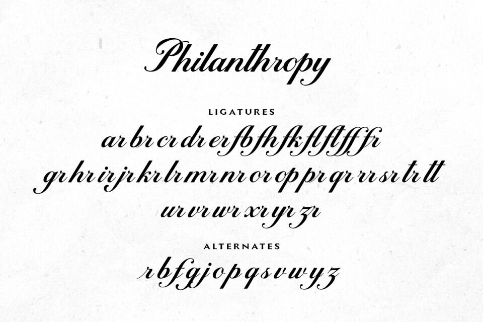 Philanthropy Font