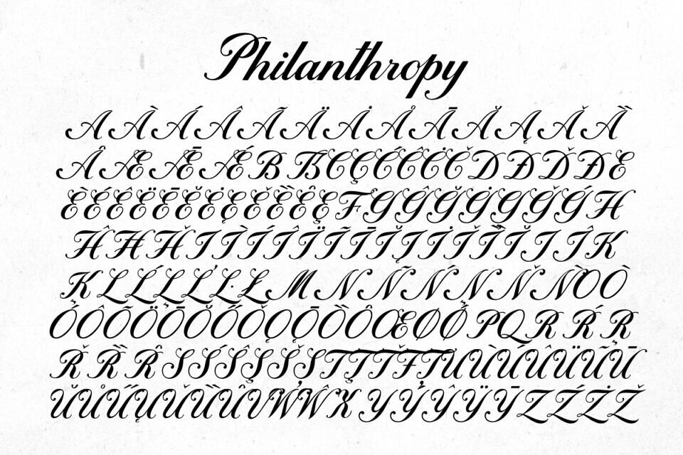 Philanthropy Font