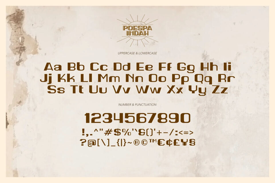 Poespa Indah Font