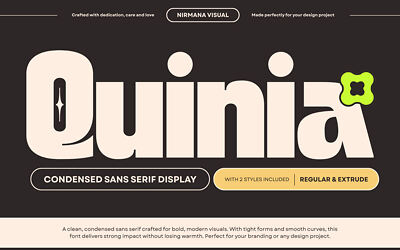 Quinia Retro Font