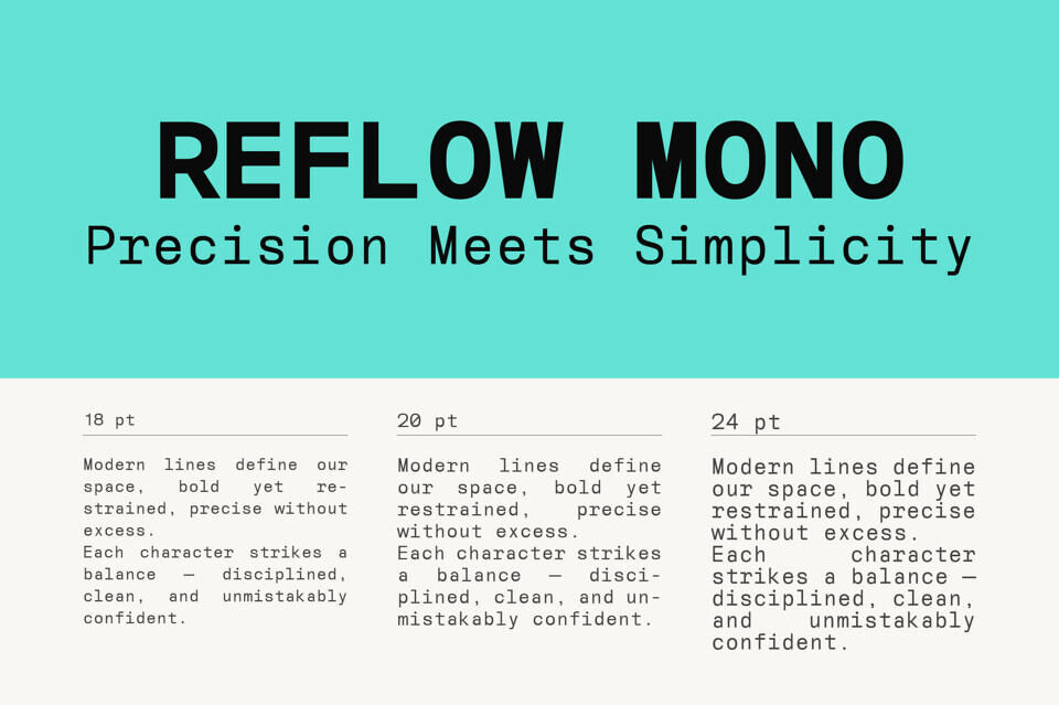 Reflow Mono Font
