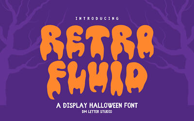 Retro Fluid Font