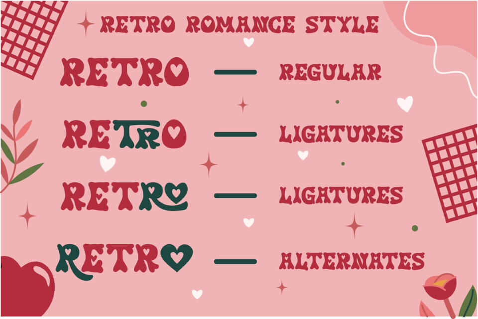 Retro Romance Font