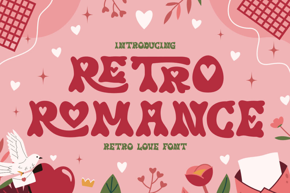 Retro Romance Font