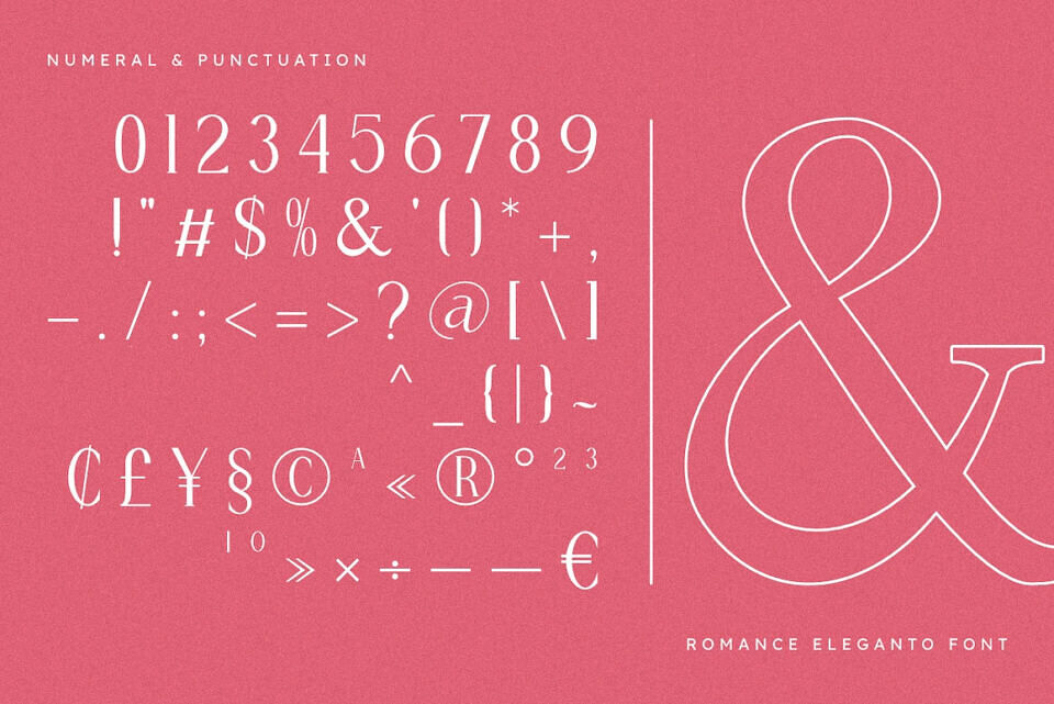 Romance Eleganto Font
