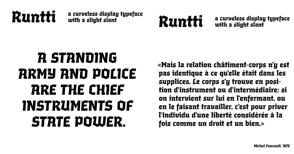 Runtti Font