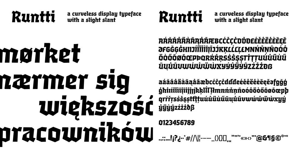 Runtti Font