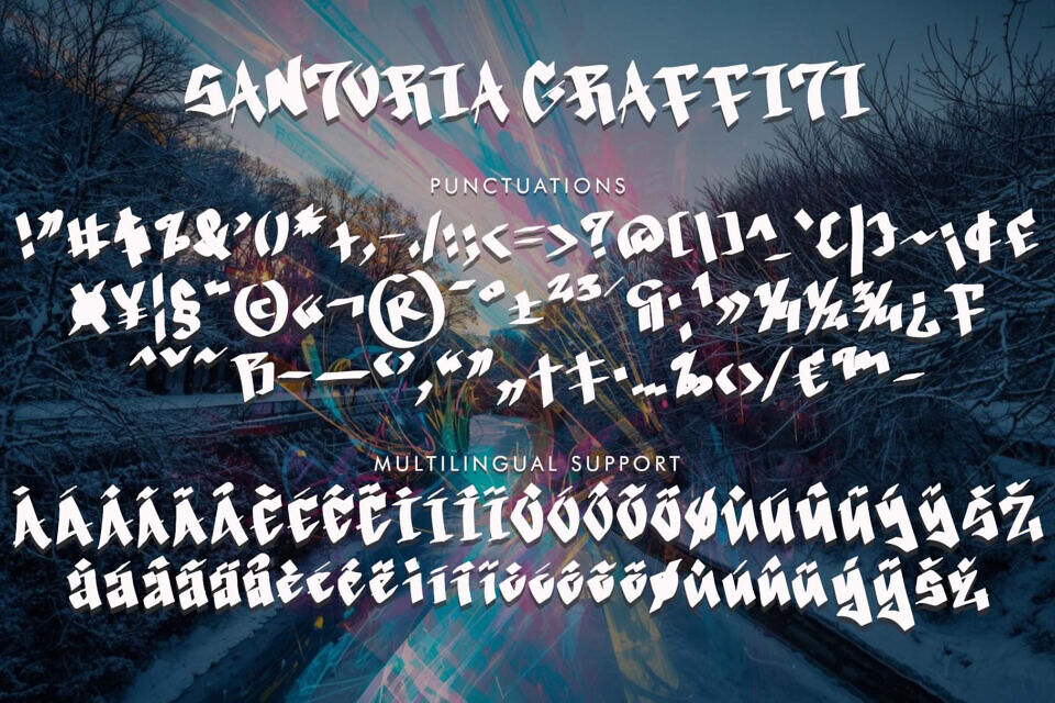 Santoria Graffiti Font