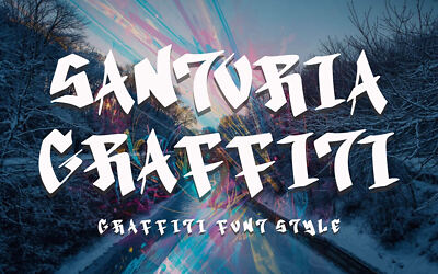 Santoria Graffiti Font