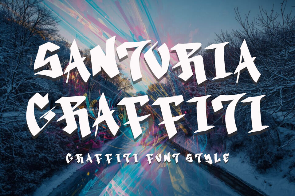 Santoria Graffiti Font