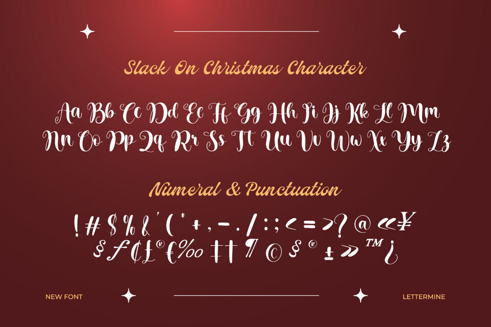 Slack On Christmas Font
