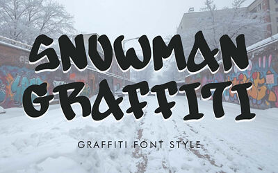 Snowman Graffiti Font
